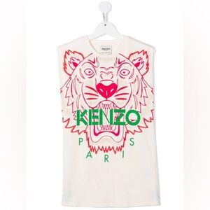 COPY - KENZO PARIS KIDS - Cotton Jersey Dress in Cream
